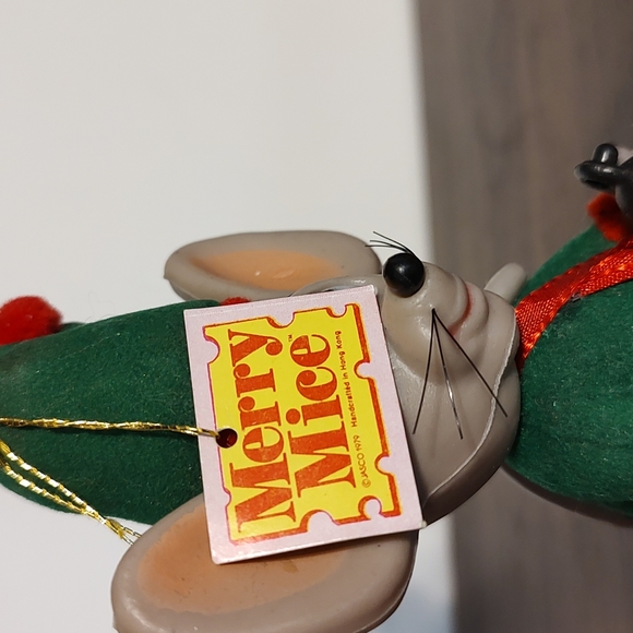 Merry Mice Mouse Christmas Tree Ornaments Vintage - Picture 10 of 10